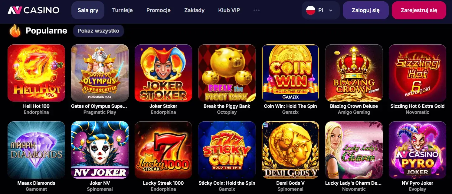 NV.casino recenzja