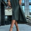 Spódnica midi SENSO khaki