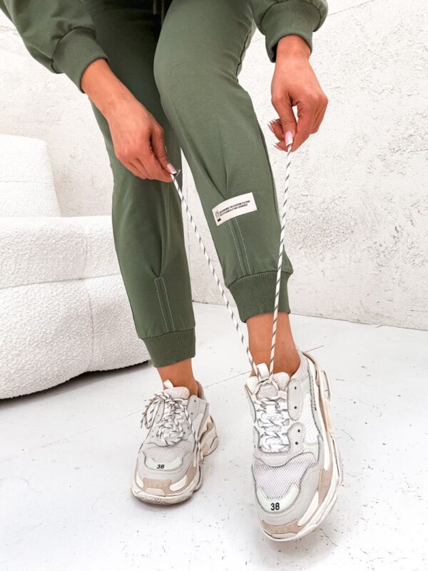 Komplet dresowy bawełniany khaki TRENDY - obrazek 5
