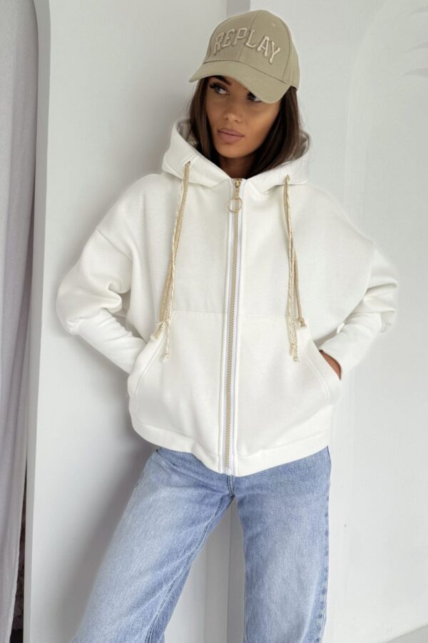 Bluza rozpinana biała Vogue ZIP - obrazek 4