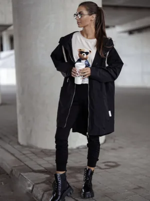 Kurtka parka LONDON czarna