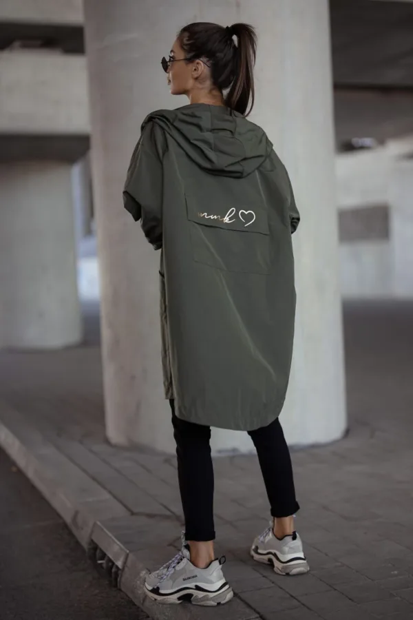 Kurtka parka LONDON khaki - obrazek 3