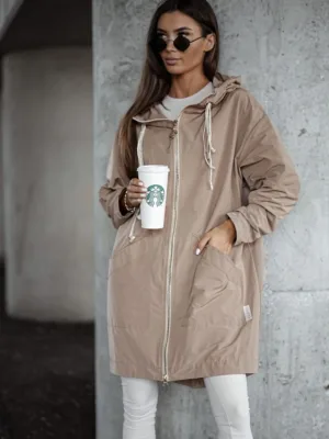 Kurtka parka LONDON beżowa