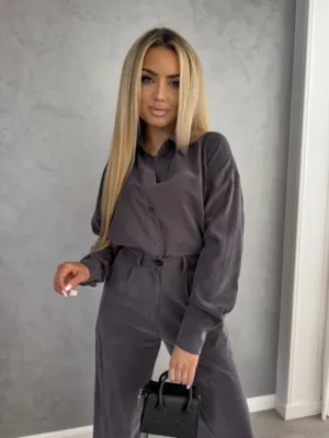 Koszula Tencel szara