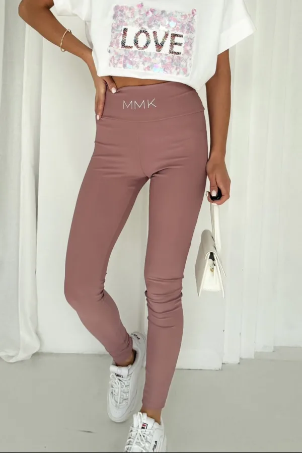 Legginsy PUSH UP różowe