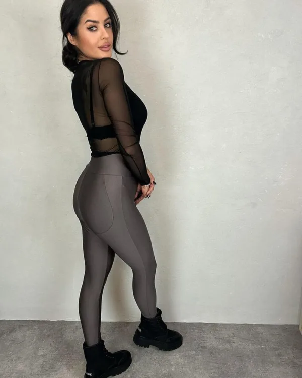 Legginsy modelujące Laycra grafitowe - obrazek 2
