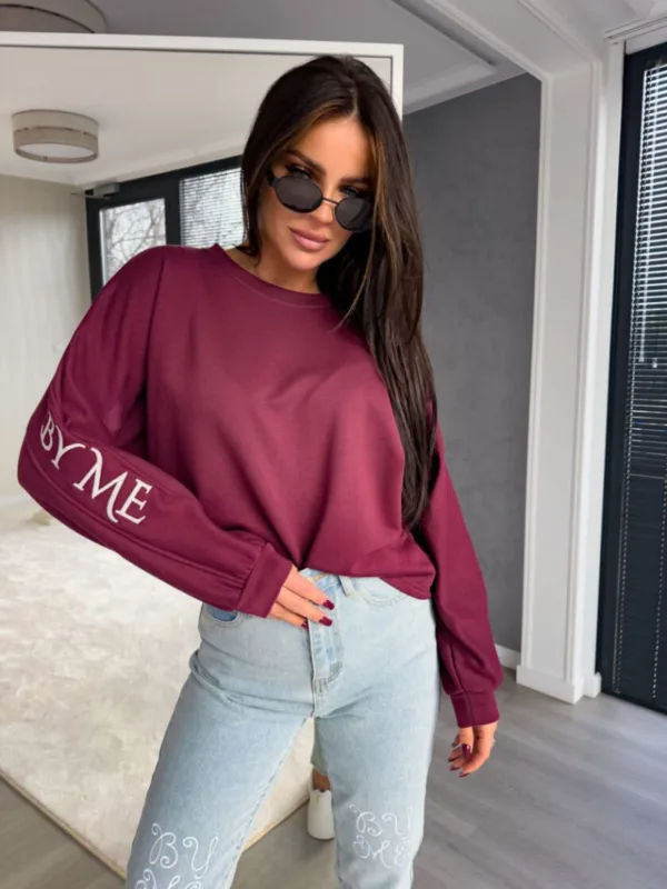 Bluza LAVITA bordowa - obrazek 4