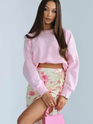 Bluza gładka LUIZA jasny róż