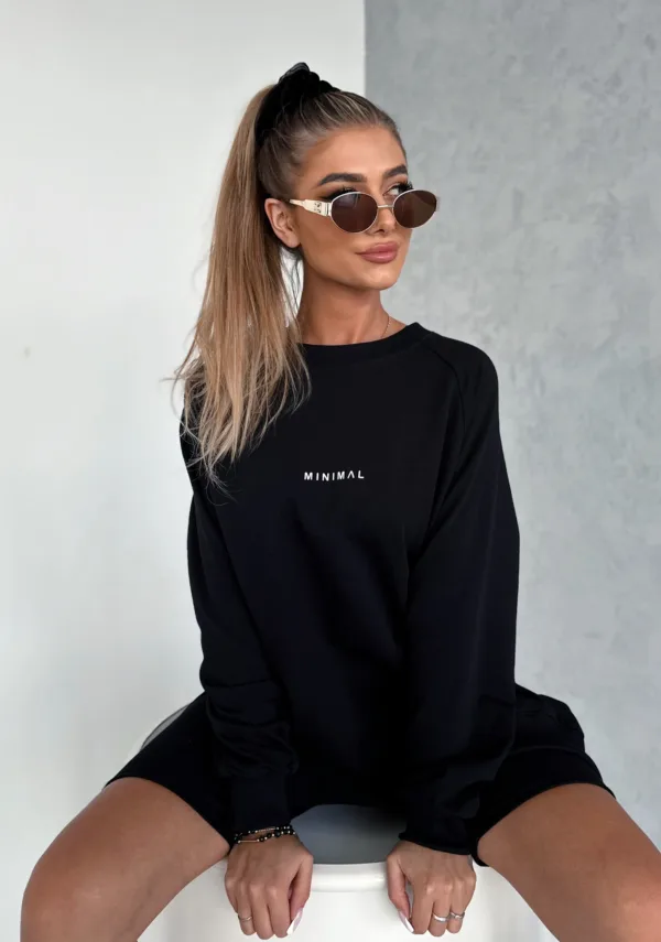 Bluza czarna MINIMAL - obrazek 2