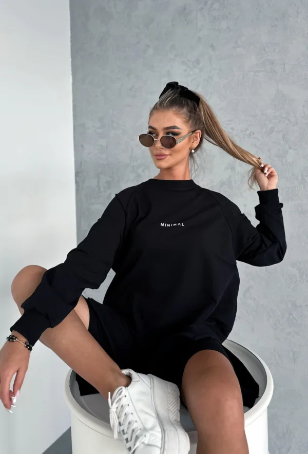 Bluza czarna MINIMAL - obrazek 4