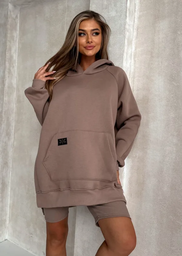 Bluza z kapturem mokka the still