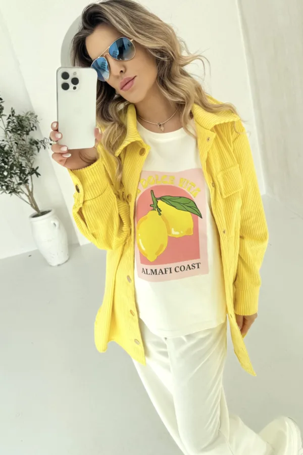 T-shirt w cytrynki MMK - obrazek 2