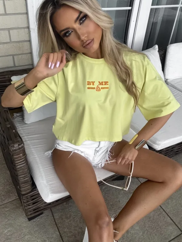 T-shirt cytrynowy BY ME Bossy - obrazek 4
