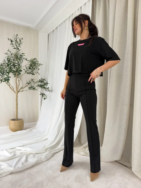 T-shirt czarny MINIMAL - obrazek 2