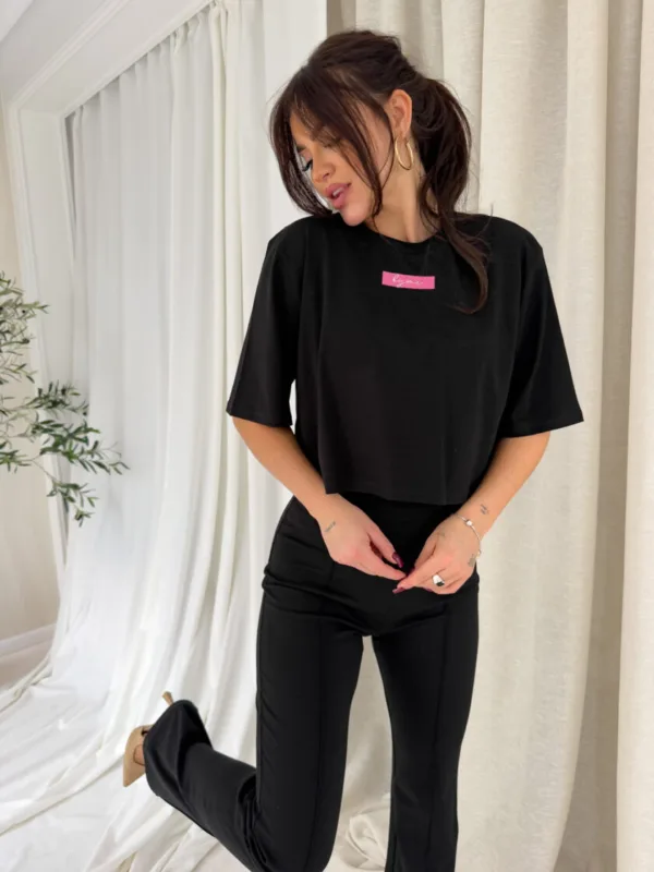 T-shirt czarny MINIMAL