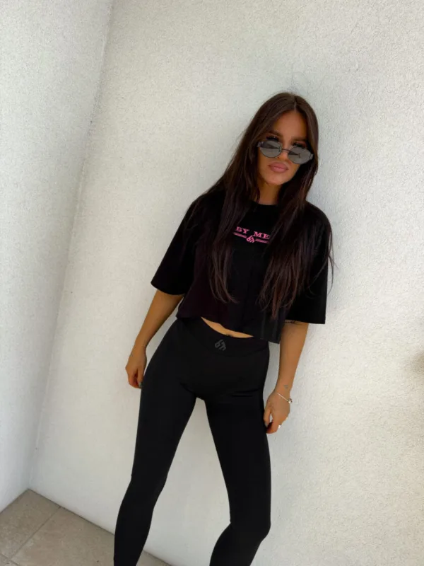 T-shirt czarny BY ME Bossy - obrazek 4