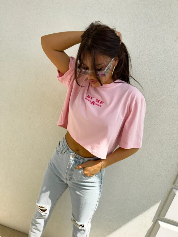 T-shirt różowy BY ME Bossy - obrazek 4