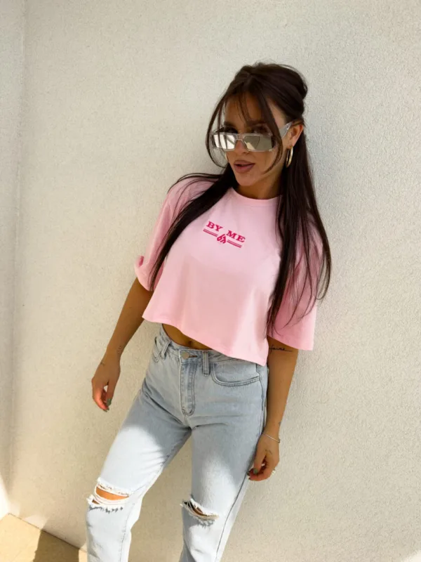 T-shirt różowy BY ME Bossy - obrazek 5