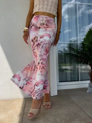 Spódnica maxi morelowa Vogue