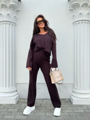 butik szczecin komplet dzianinowy