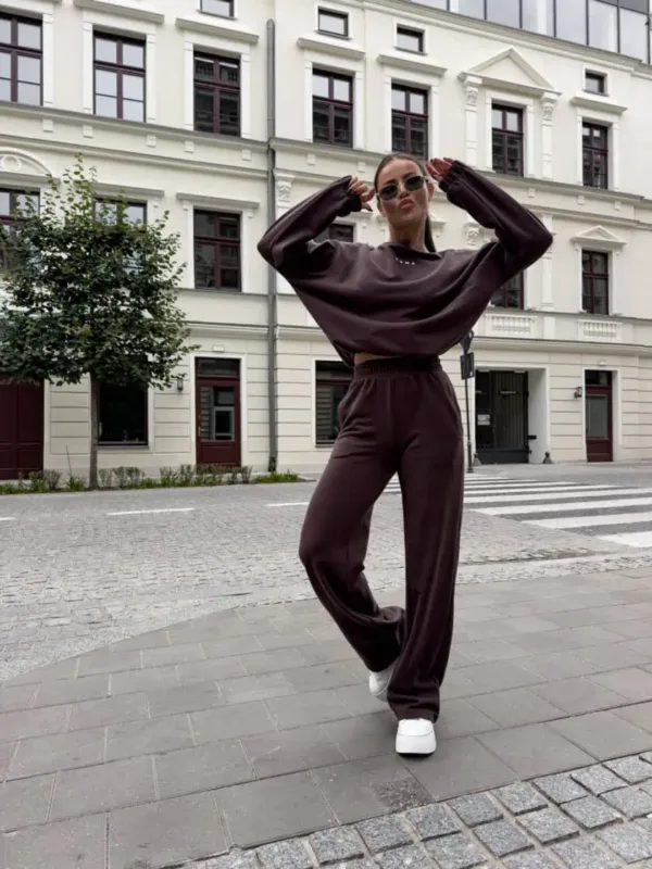 Komplet dresowy czekoladowy Sydney - obrazek 2