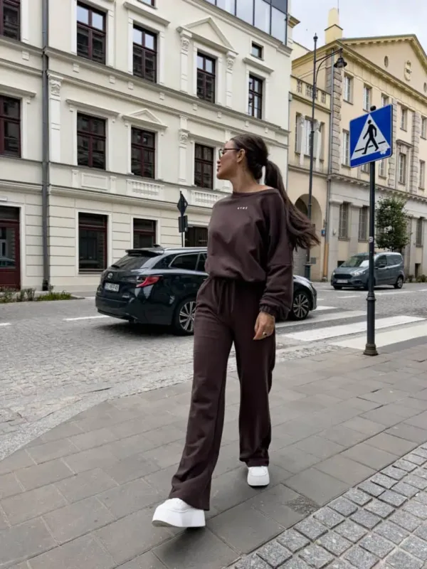 Komplet dresowy czekoladowy Sydney - obrazek 5