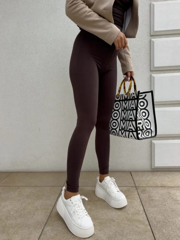 Legginsy czekoladowe Gym - obrazek 5