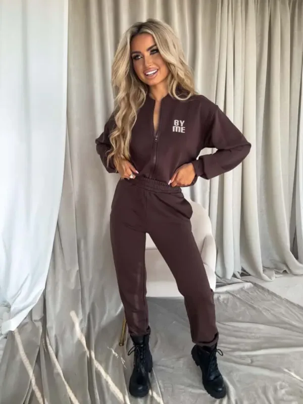 Bluza rozpinana czekoladowa MIMI - obrazek 5