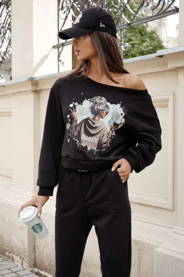 Bluza z nadrukiem MMK Emma Dramatic - obrazek 2